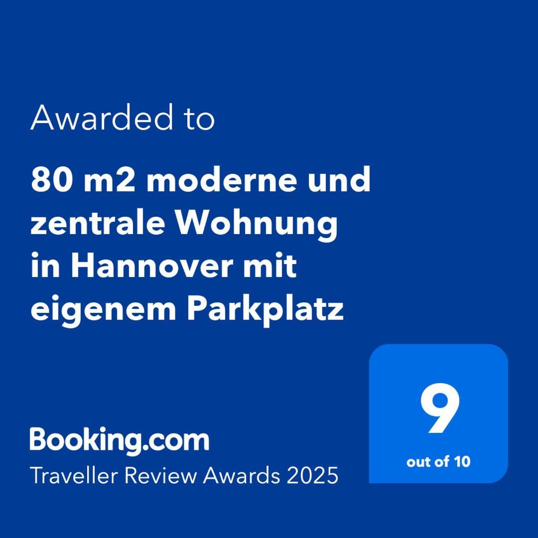 80 M2 Moderne Und Zentrale Wohnung In Hannover Mit Eigenem Parkplatz エクステリア 写真